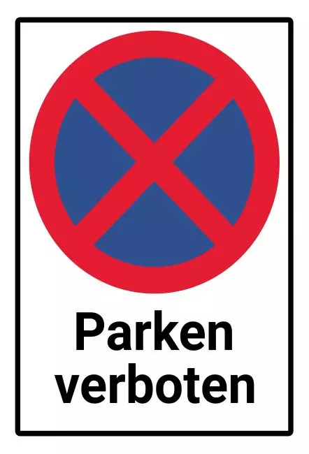 Parken verboten SchildParken - Verkehr Absolutes Halteverbot Bild