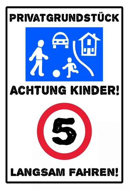 Parken verboten SchildParken - Verkehr ACHTUNG KINDER! Bild