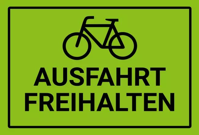 Parken verboten SchildParken - Verkehr Ausfahrt freihalten Bild