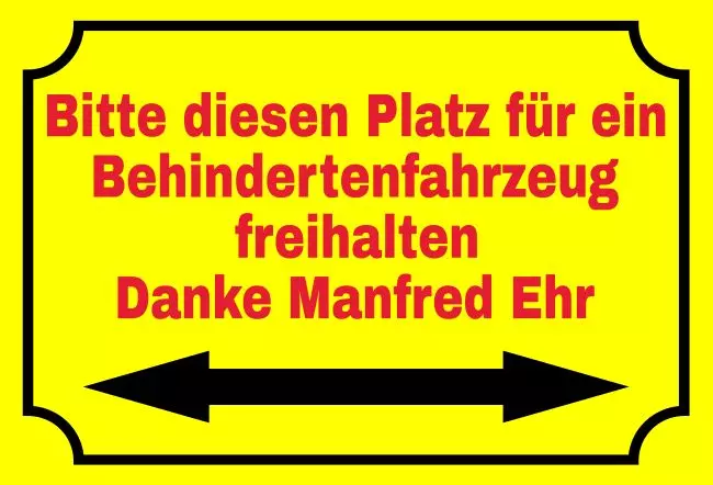 Parken verboten SchildParken - Verkehr Behindertenparkplatz Bild