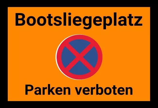 Parken verboten SchildParken - Verkehr Bootsliegeplatz Bild