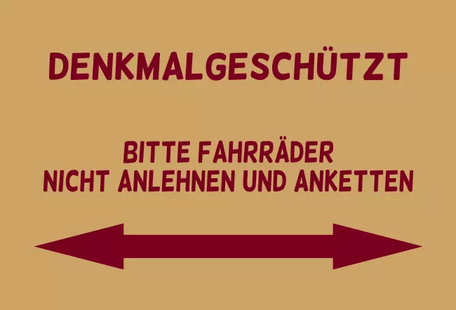 Parken verboten SchildParken - Verkehr DENKMALGESCHÜTZT Bild