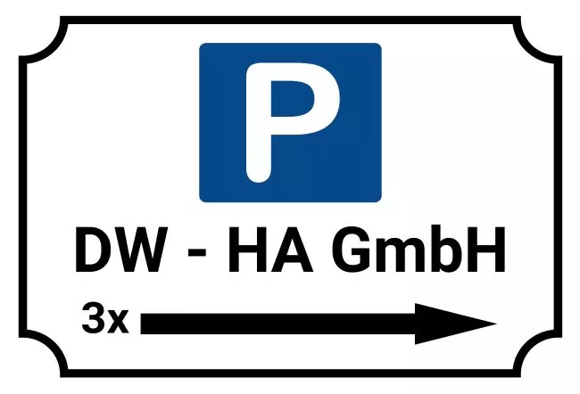 Parken verboten SchildParken - Verkehr DW - HA GmbH Bild