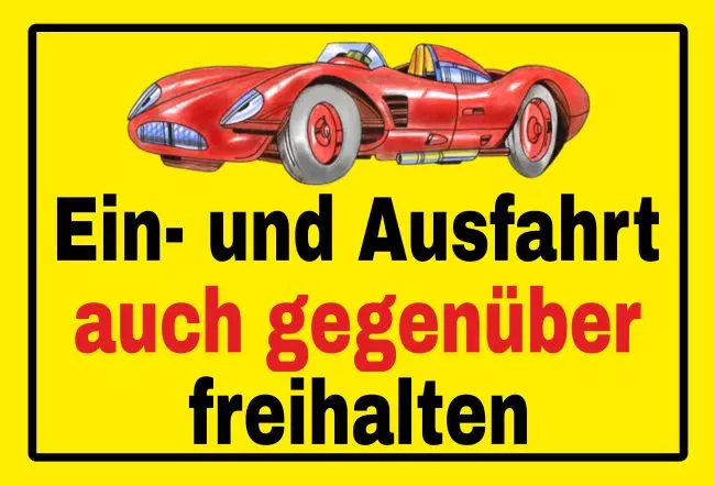 Parken verboten SchildParken - Verkehr Ein- und Ausfahrt freihalten Bild