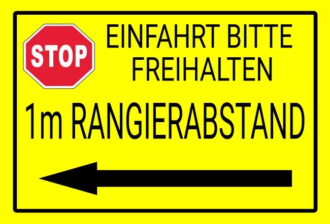 Parken verboten SchildParken - Verkehr Einfahrt freihalten Bild