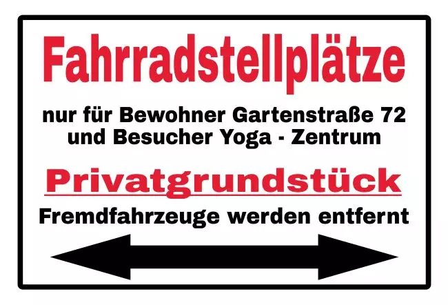 Parken verboten SchildParken - Verkehr Fahrradstellplätze Bild
