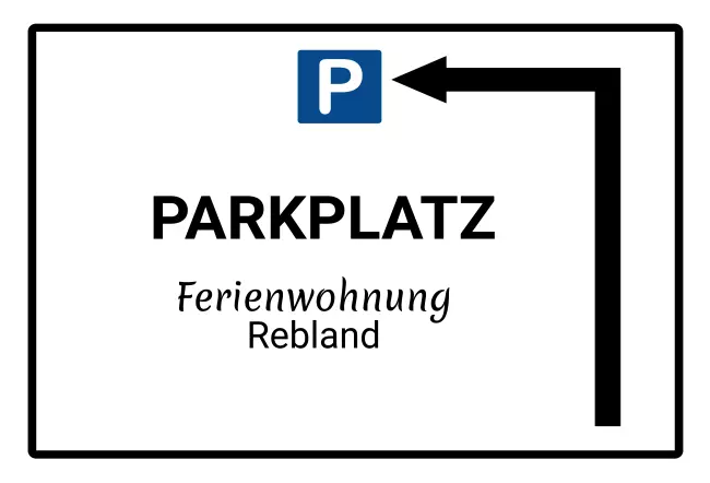 Parken verboten SchildParken - Verkehr Ferienwohnung Rebland Bild