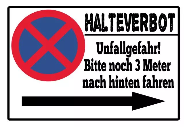 Parken verboten SchildParken - Verkehr Halterverbot Bild