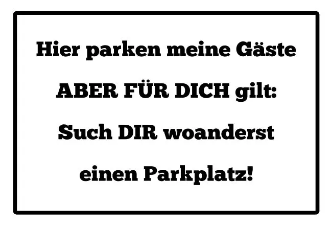 Parken verboten SchildParken - Verkehr Hier parken meine Gäste Bild