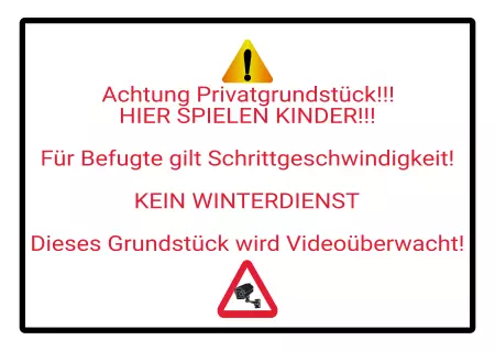Parken verboten SchildParken - Verkehr HIER SPIELEN KINDER!!! Bild