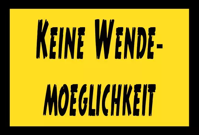 Parken verboten SchildParken - Verkehr Keine Wendemöglichkeit Bild