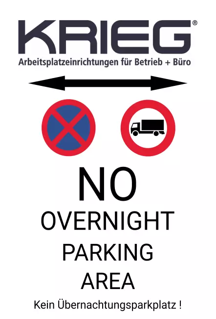 Parken verboten SchildParken - Verkehr KRIEG Arbeitsplatzeinrichtungen Bild