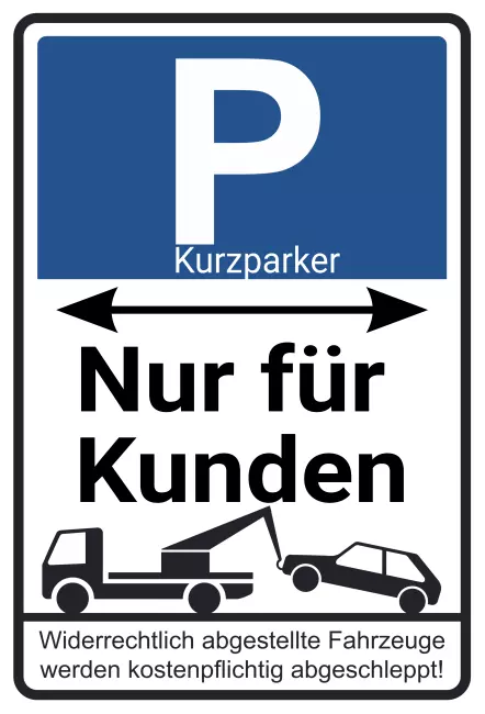 Parken verboten SchildParken - Verkehr Kurzparker Bild
