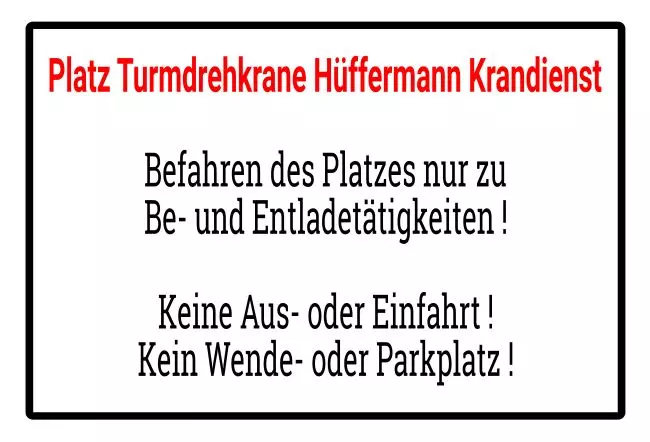 Parken verboten SchildParken - Verkehr Nicht Parken! Bild