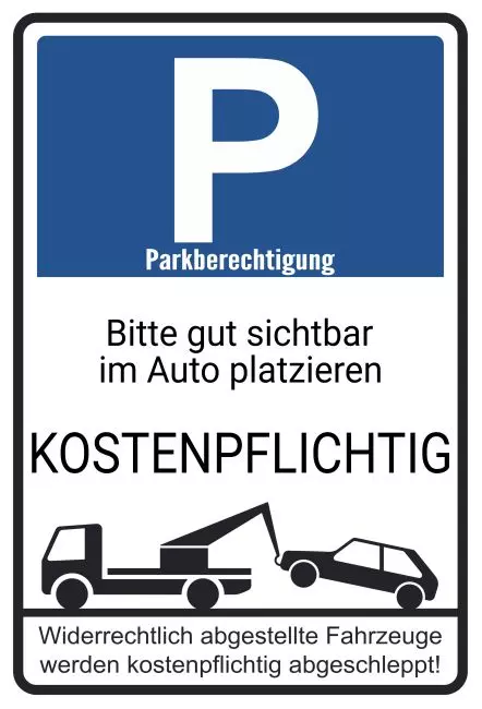 Parken verboten SchildParken - Verkehr Parkberechtigung Bild