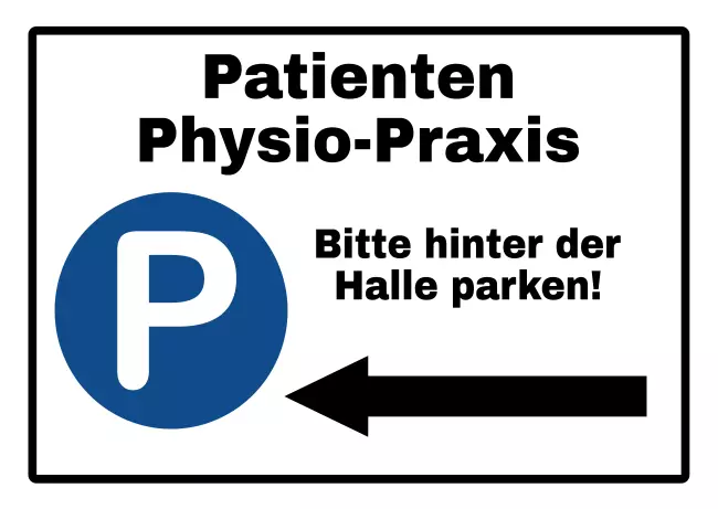 Parken verboten SchildParken - Verkehr Parken für Patienten Bild