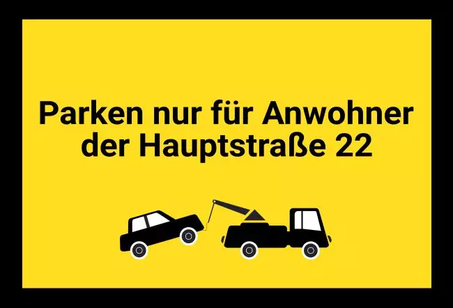 Parken verboten SchildParken - Verkehr Parken nur für Anwohner Bild
