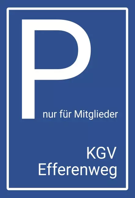 Parken verboten SchildParken - Verkehr Parken nur für Mitglieder Bild