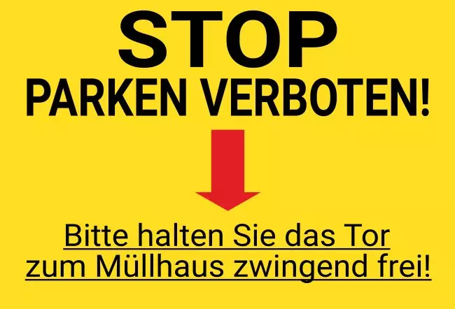 Parken verboten SchildParken - Verkehr Parken verboten Bild