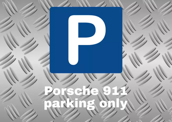 Parken verboten SchildParken - Verkehr Porsche 911 only Bild