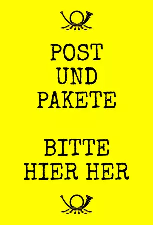 Parken verboten SchildParken - Verkehr Post und Pakete bitte hier Bild