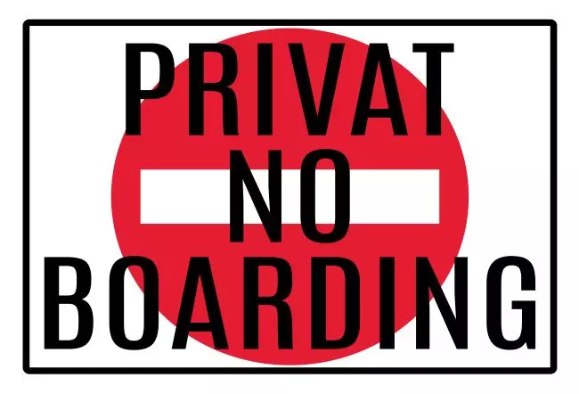 Parken verboten SchildParken - Verkehr PRIVAT Bild