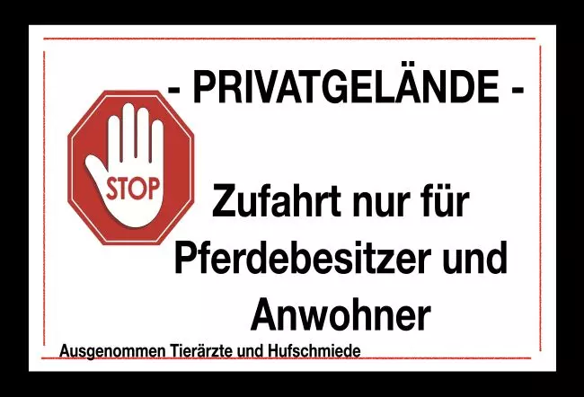 Parken verboten SchildParken - Verkehr Privatgelände Bild