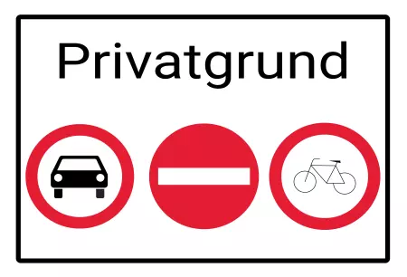 Parken verboten SchildParken - Verkehr Privatgrund Bild