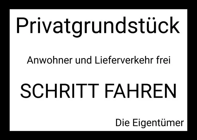 Parken verboten SchildParken - Verkehr Privatgrundstück Bild