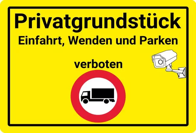 Parken verboten SchildParken - Verkehr Privatgrundstück Bild