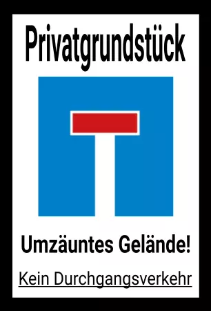 Parken verboten SchildParken - Verkehr Privatgrundstück Bild
