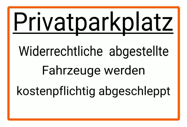 Parken verboten SchildParken - Verkehr Privatparklplatz Bild