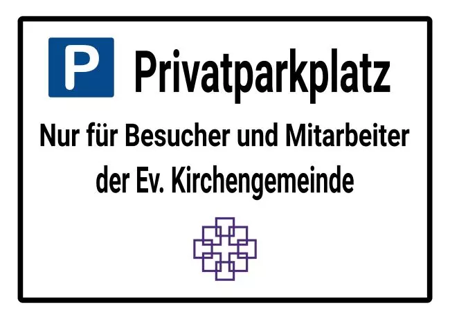 Parken verboten SchildParken - Verkehr Privatparkplatz Bild