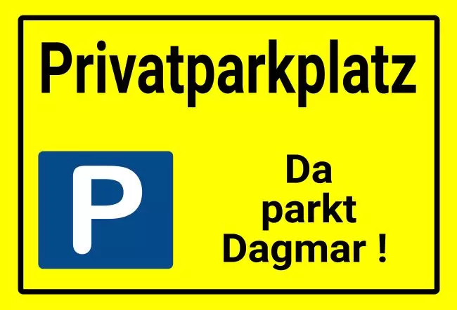 Parken verboten SchildParken - Verkehr Privatparkplatz Bild