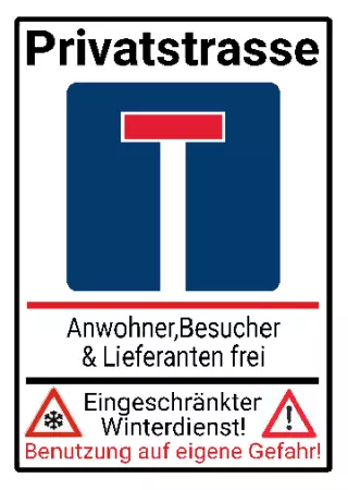 Parken verboten Schild Parken - Verkehr Privatstrasse Bild