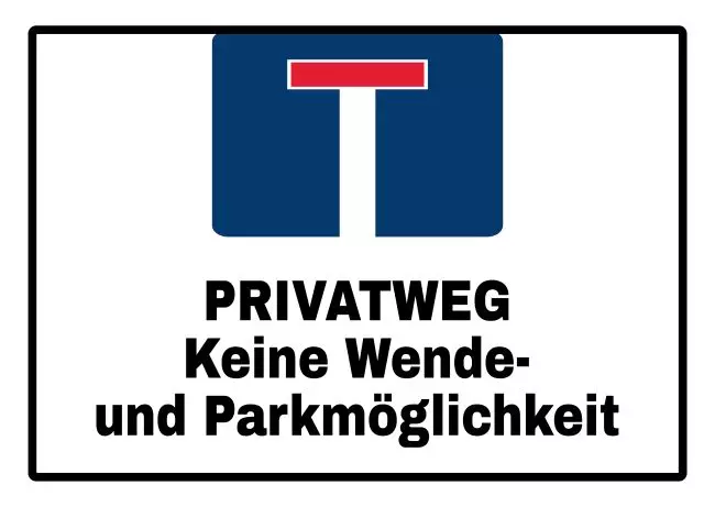 Parken verboten SchildParken - Verkehr Privatweg Bild
