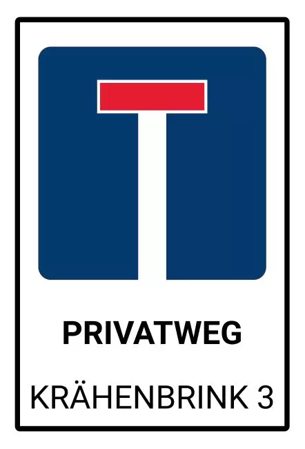 Parken verboten SchildParken - Verkehr Sackgasse Bild