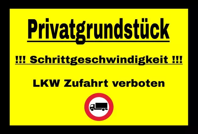 Parken verboten SchildParken - Verkehr Schrittgeschwindigkeit / Tempolimit Bild