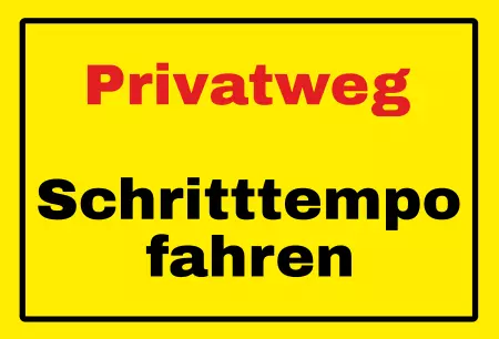 Parken verboten SchildParken - Verkehr Schritttempo fahren Bild