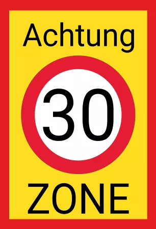 Parken verboten SchildParken - Verkehr Zone 30 Bild